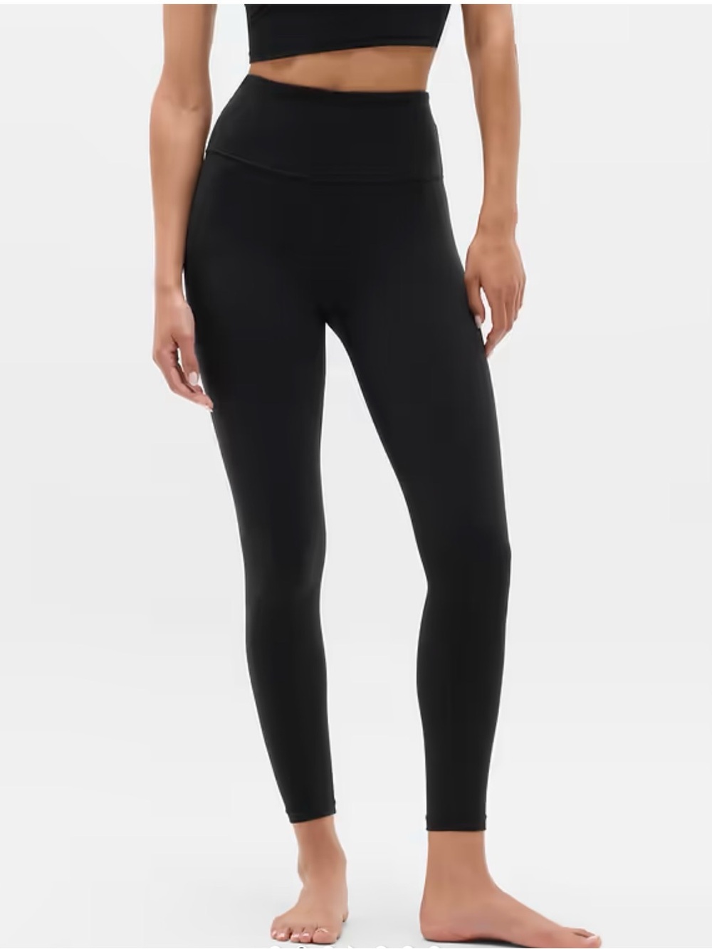 Athleta High-Waist Black Women's Leggings 7/8 length